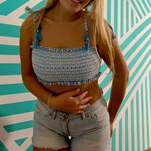 Nordstrom Blue Bikini Top